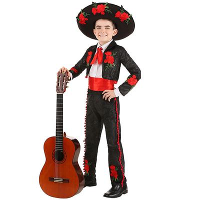 Day of the Dead Mexican Dance Costume Children's Performance Costume Cosplay Halloween Children's Performance Costume