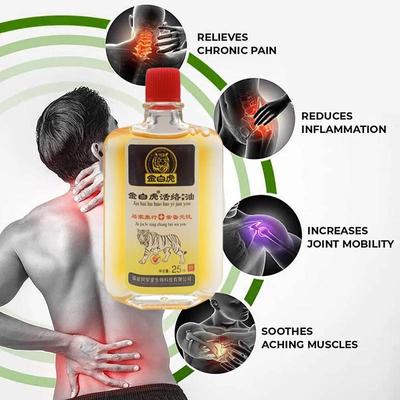 Red Tigers Oil For Joint Muscle Shoulder Pain Soothing Liquid Dizziness Massage Oil 25ml