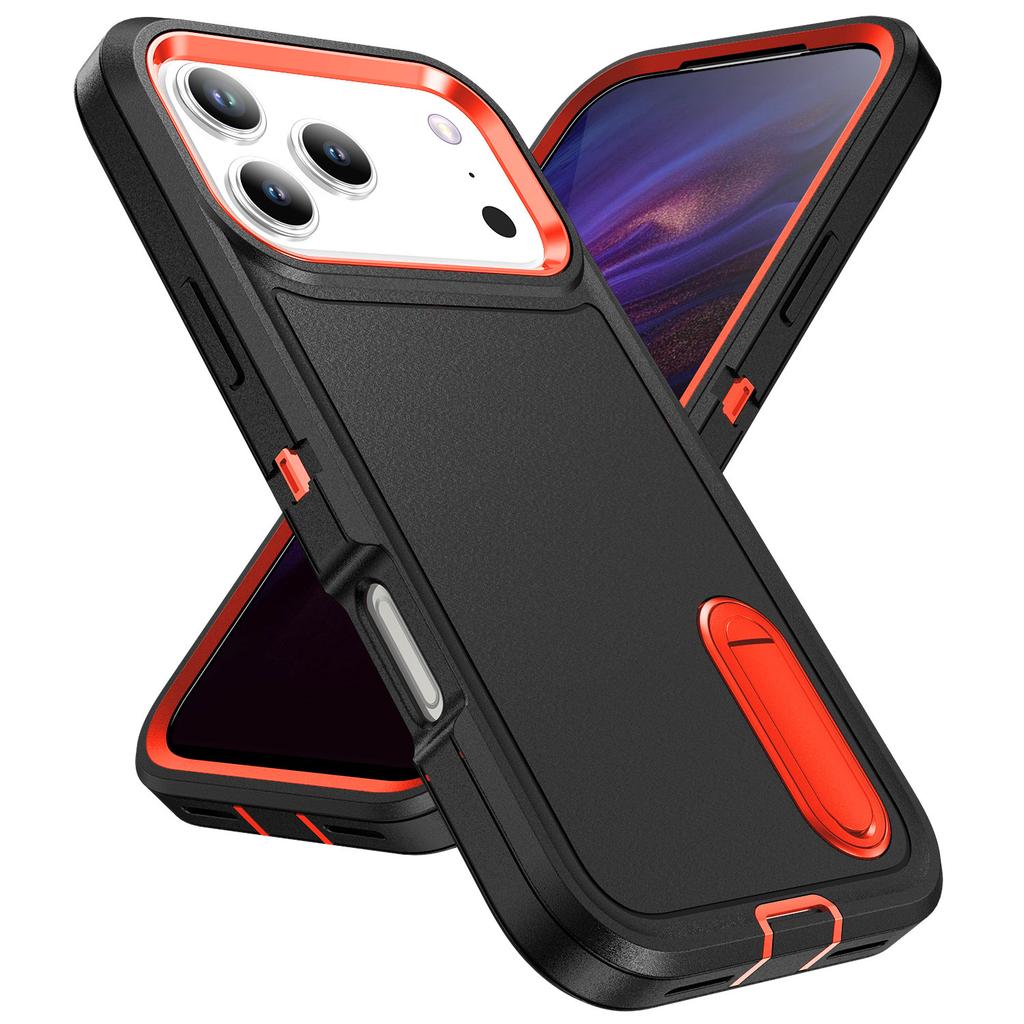 Applicable To iPhone17ProMax Defend Three-proof Mobile Phone Case Apple 16Pro Bracket 15 Anti-drop 14 Protective Case