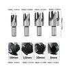 4 pezzi 45# Acciaio al Carbonio Tassellatore per Legno Utensile Punte in Acciaio ad Alto Carbonio Per Lavorazione del Legno