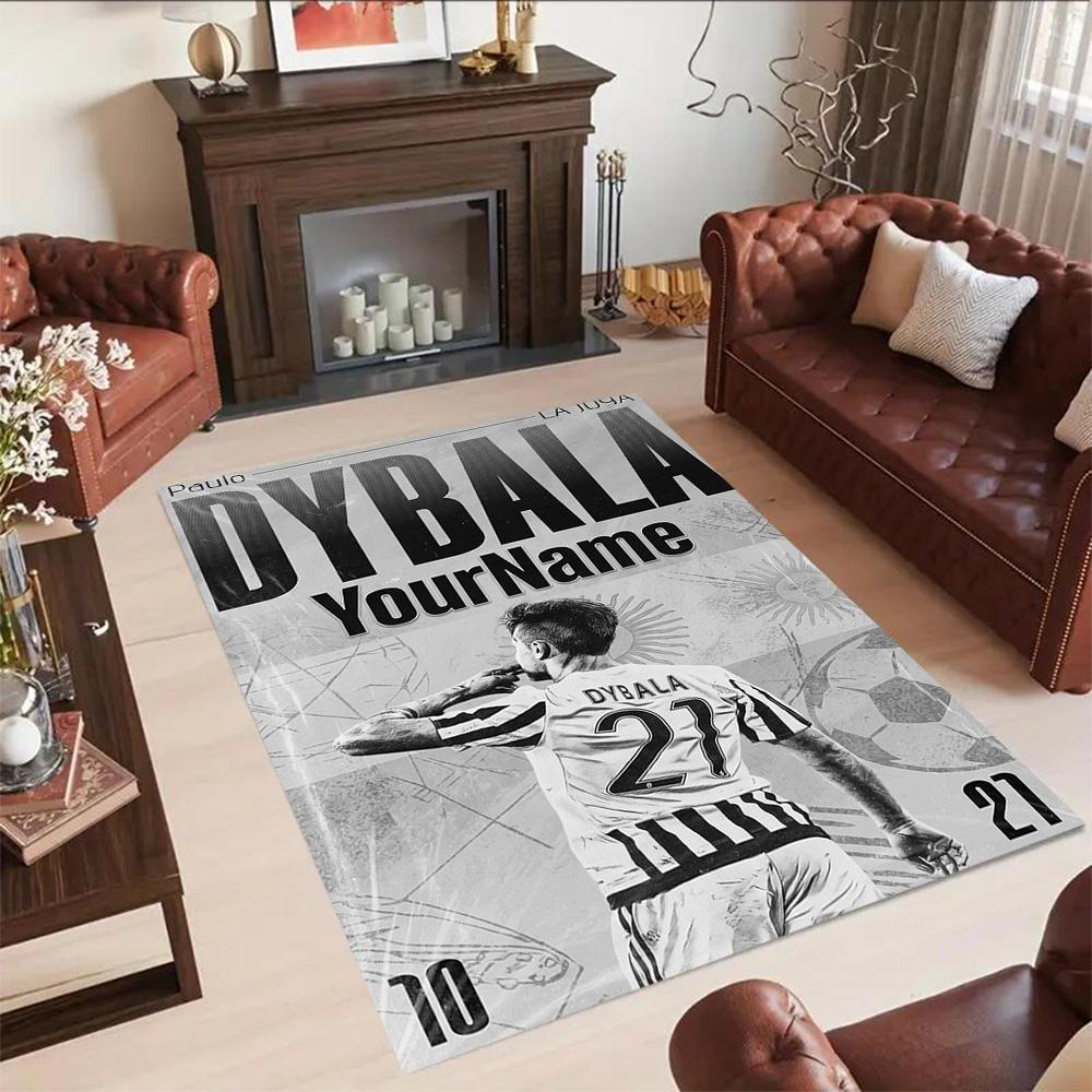 Juventus Customized Name Area Rug Perfect for Study Room Playrooms Kitchen Decorate Room Antislip Carpet Office Home Decor