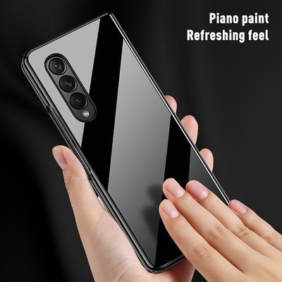 Pre Samsung Z Fold 4 Case Lesklý lak Skladacie Puzdro na telefón Pre Galaxy Z Fold4 Zfold 4 Zfold4 Nárazuvzdorný zadný kryt pevného PC
