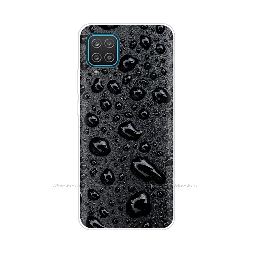 Soft Silicon Cover For Samsung Galaxy A12 Case Cute Flower Cat Bumper For Samsung A12 Phone Case Cover For Samsung A12 A 12 6.5"