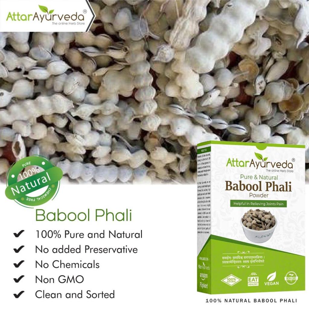 Attar Ayurveda Babool Phali Herbal Powder 250 G Natural Babool Bark Powder For Daily Wellness & Traditional Use