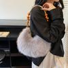 Autumn Winter Women's Plush Handbag Shoulder Underarm Bag