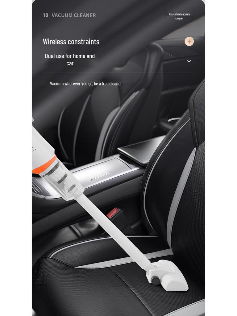 Aspirator de mână compact fără fir - Aspirație puternică, funcționare silențioasă, reîncărcabil pentru uz casnic și auto