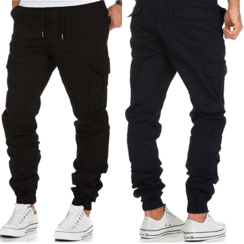 Pantalones cargo Hombres Elásticos De Bolsillo Múltiples Pantalones  Militares Masculinos Casual Outdoor Joggers Panto Joggers Pantalones Moda  Hombres Pantalones comprar a buen precio — entrega gratuita, reseñas reales  con fotos — Joom