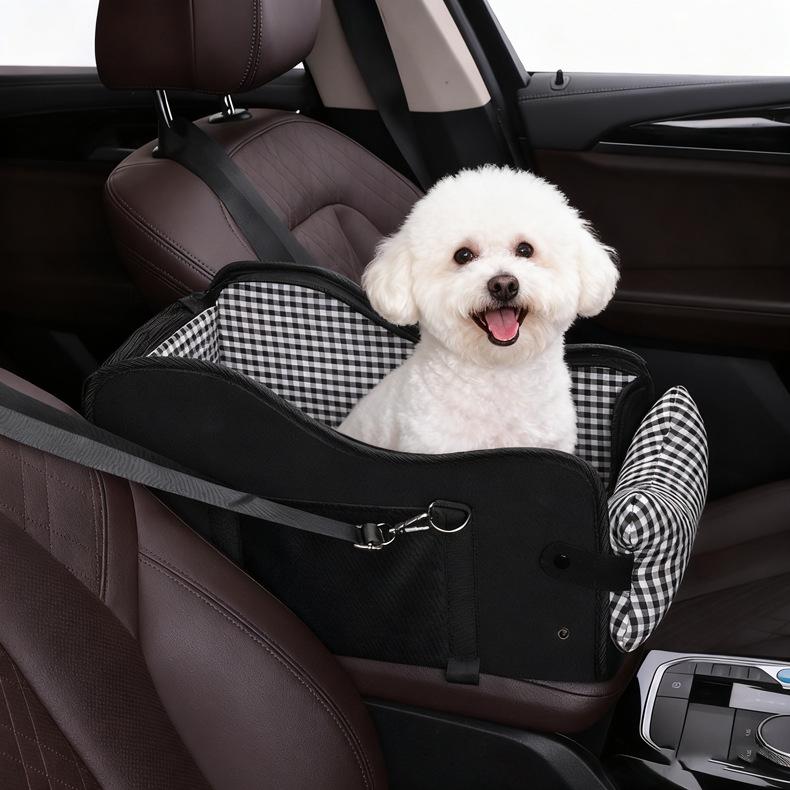 Portable Pet Car Bed & Safety Seat for Dogs and Cats