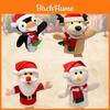 Festliche Weihnachtsmann Bauchrednerpuppe Spielzeug Mundbewegliche Plüschpuppe für Kinder Weihnachtsgeschenk