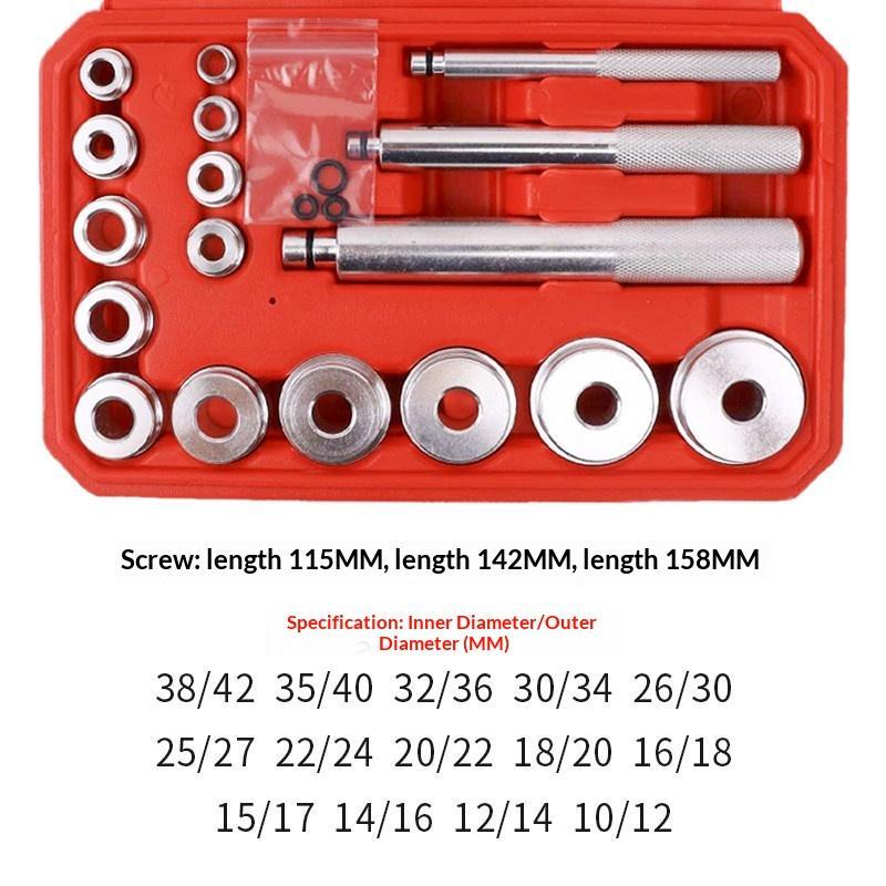 17 Pcs Bearing Race Seal Driver Tool Kit 10 Universal Sizes with Storage Case for Automotive Wheel Bearing Installation