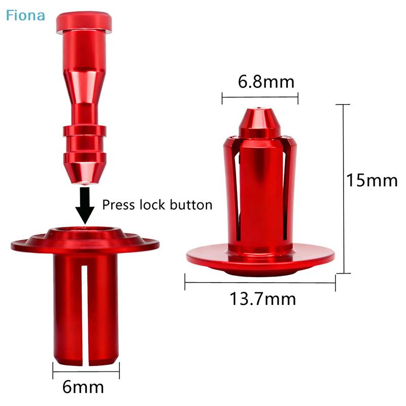 New PrecisionLock Push Pin Rivet CNC Aluminum M5x15 For Motorcycle Universal 1/6/12Pcs