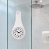 Plastic Hanging Bathroom Clock White Pink Blue Anti-Fog Clock Shower Clock  Bathroom Kitchen Shower