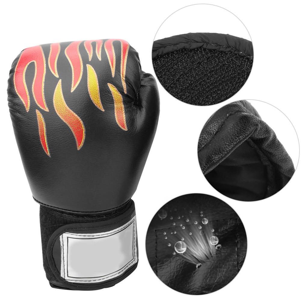1 Paar Langlebige Erwachsene Boxen Kämpfen Sparring Sandsack Handschuhe Trainingspratzen Schwarz