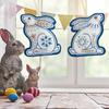 Easter Egg Embroidery Felt Kit DIY Craft Set with Embroidery Design Handmade Felt Easter Egg Ornament