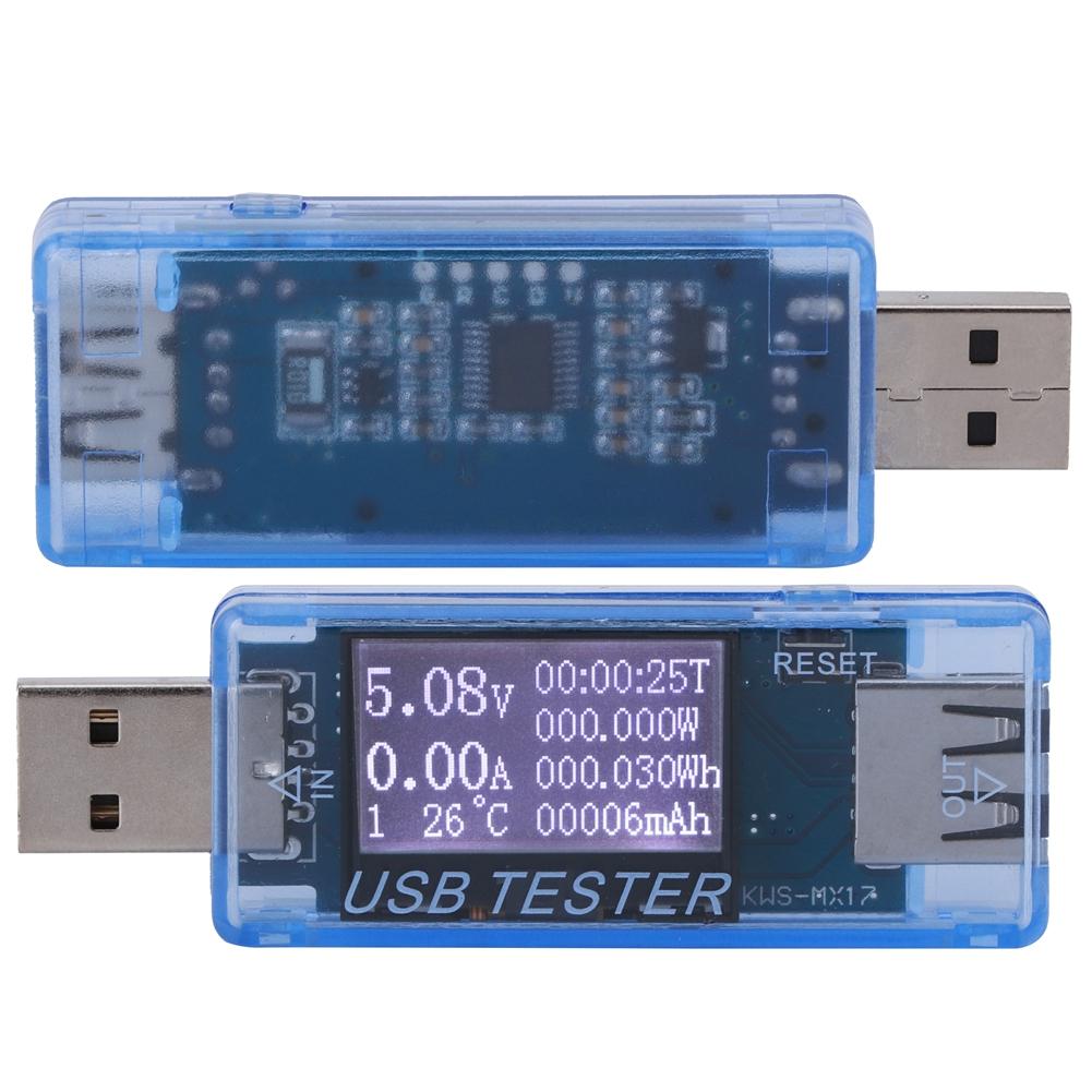 Tester Digital USB Voltage Current Meter Voltmeter 8 In 1 Detector 0‑5A 0‑150W 4‑30V