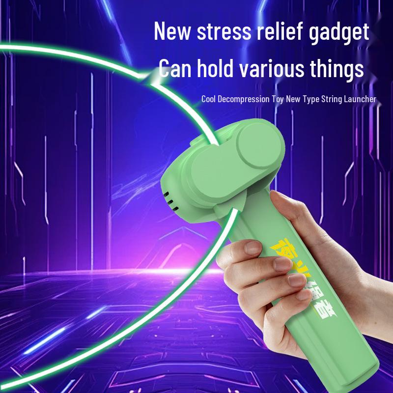 Rechargeable Electric Luminous Cat Teaser Rope Launcher Toy