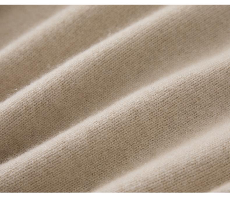 Women's Pure Cashmere Saddle Shoulder Turtleneck Sweater - Warm and Versatile for Autumn & Winter