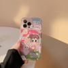 Oil Painting Suitable for Iphone14 Mobile Phone Case Apple 15pro Max Protective Case 1316 Girl 11 Transparent