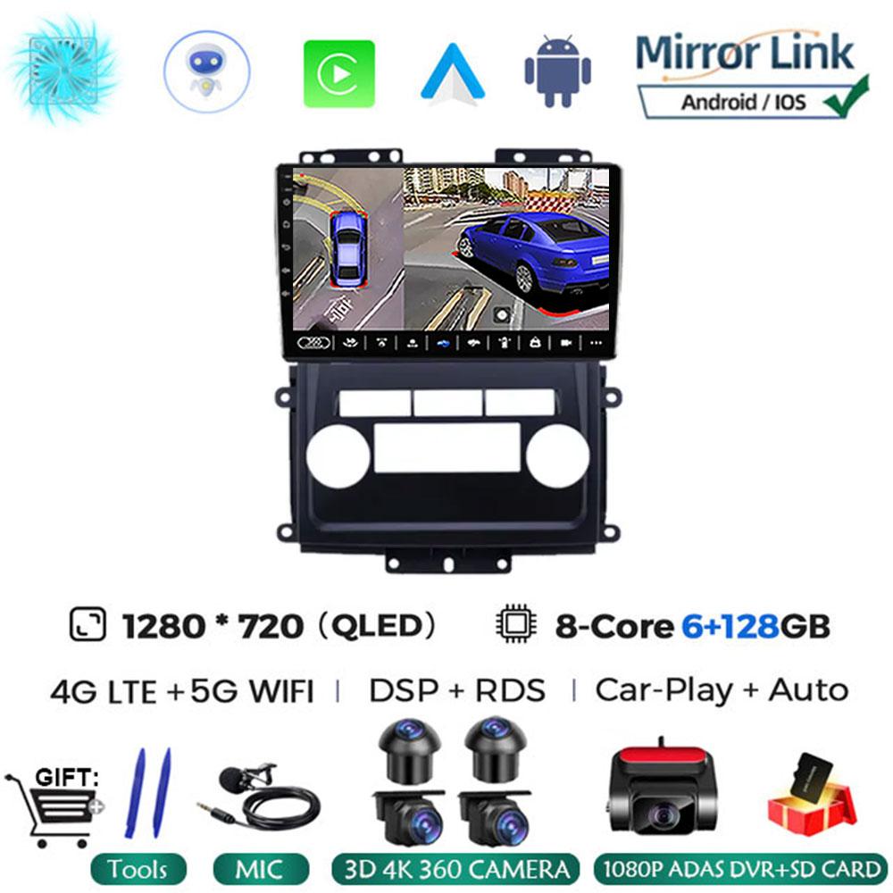 Android 14 Car Radio For Nissan Frontier Xterra 2009 - 2012 QLED Wireless Carplay Auto Multimedia 4G LTE Stereo RDS BT No 2din