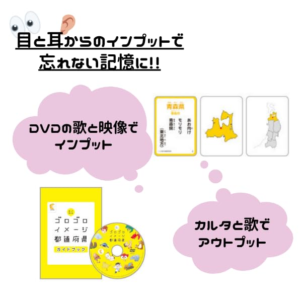 Shichida Method and Learn the for ages 3 and up "Sing Prefectures" (DVD, Karuta)