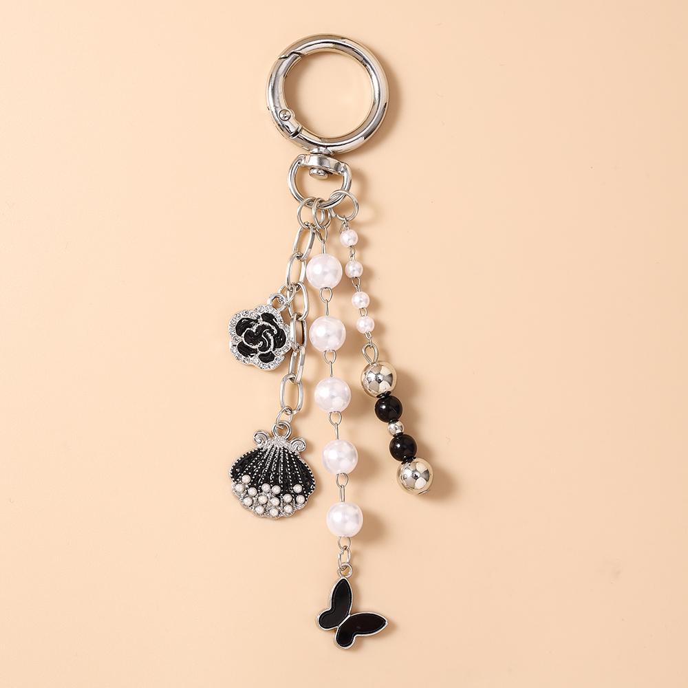 Cute Crystal Love Heart Keychain Angel Wing Key Ring for Women Girls Handbag Pendants DIY Handmade Jewelry Gifts