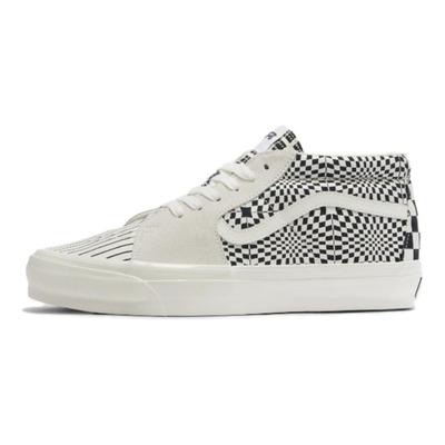 Premium Sk8-Mid 83 Pattern Clash Męskie Sneakersy Biały Marshmallow Czarny VN000CQQFS8