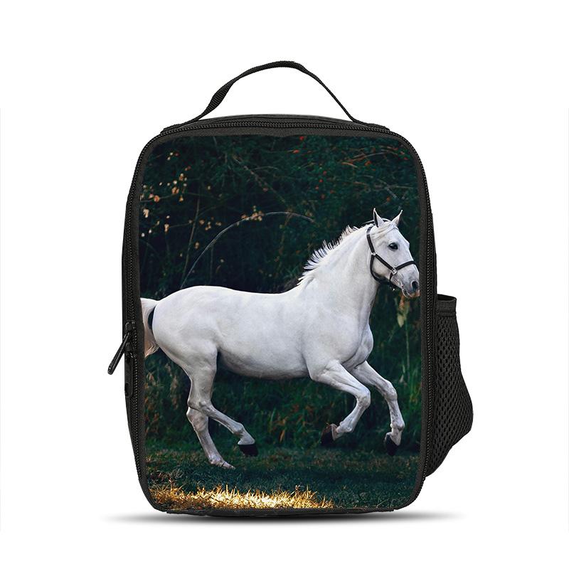 Horse Ice Pack Animal Horse 3D Printing Large Capacity New Casual Design for Primary and Secondary School Students