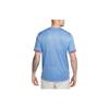 Nike T Shirts Men's Sky Blue Crew Neck Moderate Straight Fit DR3962-450