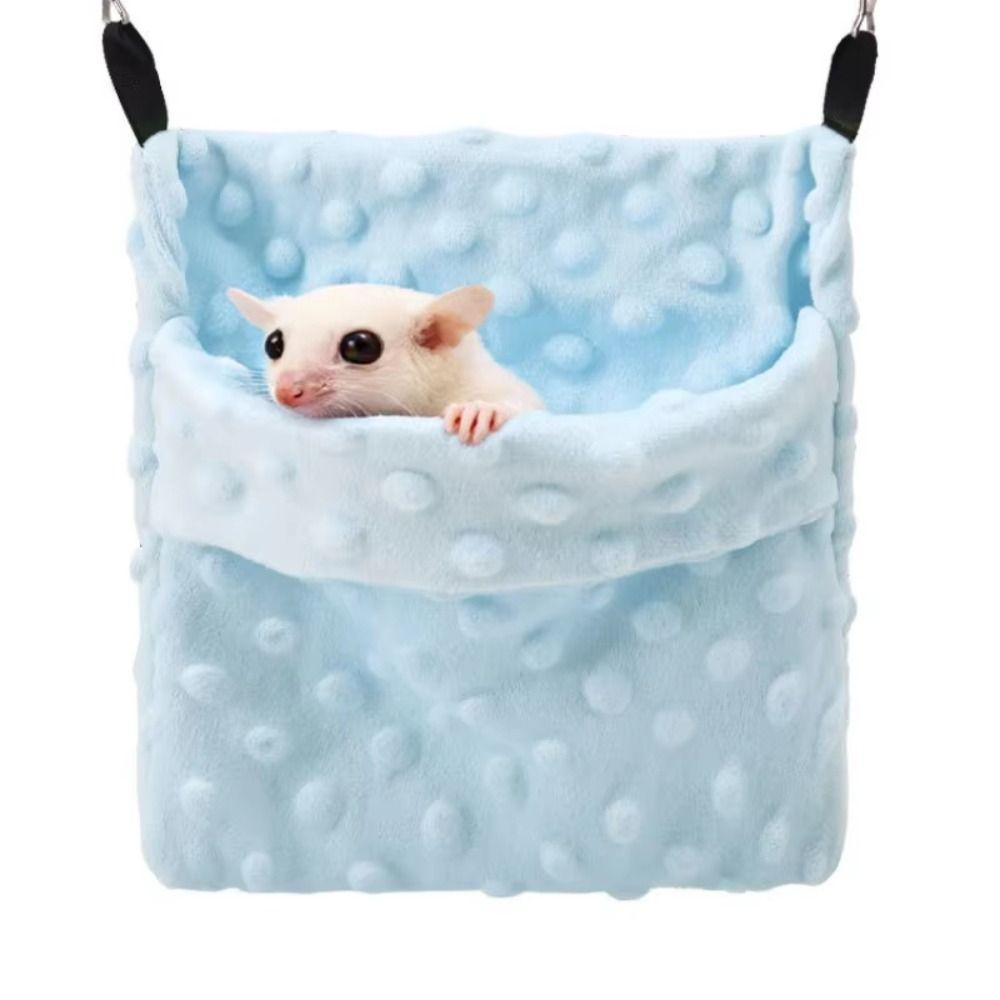Hangable Sugar Glider Sleeping Bag Plush Rat Sleeping Bag Soft Hamster Hammock
