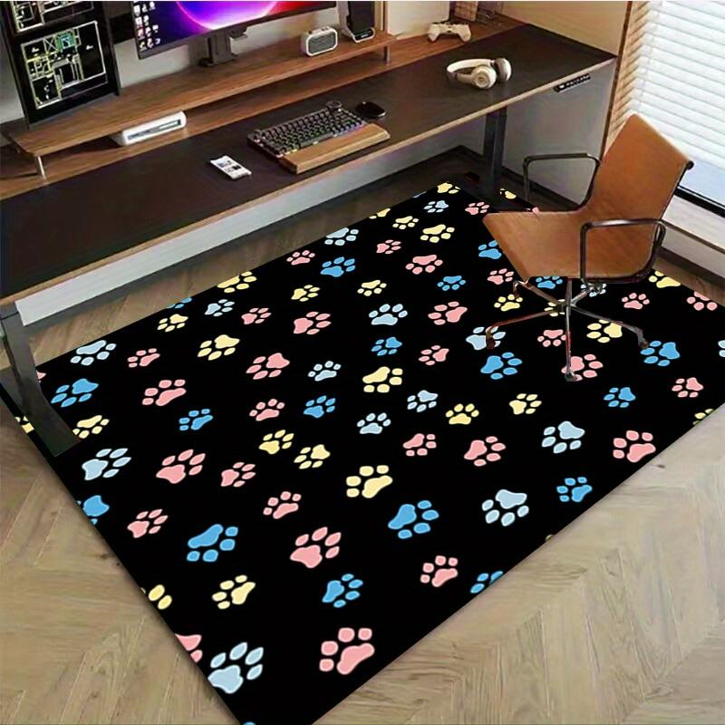 1pc. Cute Paw Print Rug for Home Decor, Office Carpet, Chair Cover, Outdoor Mat, Gift Idea - Colorful Animal Footprint Decoration