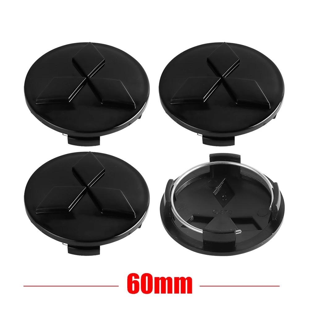 

4PCS 60mm Wheel Hub Cap Emblem Stickers for Mitsubishi Compatible with All Models Pajero Outlander Lancer Rim Decal Easy Install