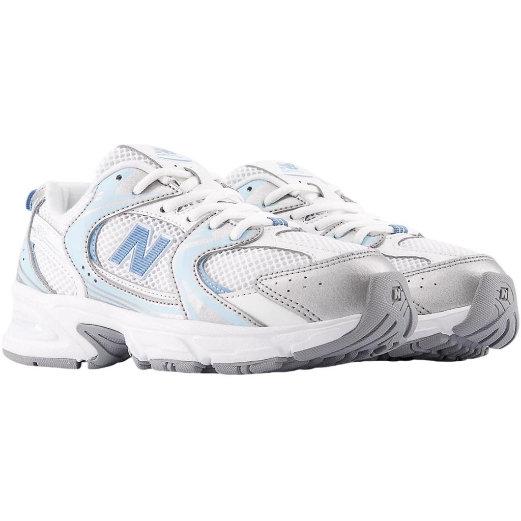 New Balance 530 Grote Kinderen Zilver Blauw Kinder Sneakers Wit Zeezout Stilstaand Water GR530ED