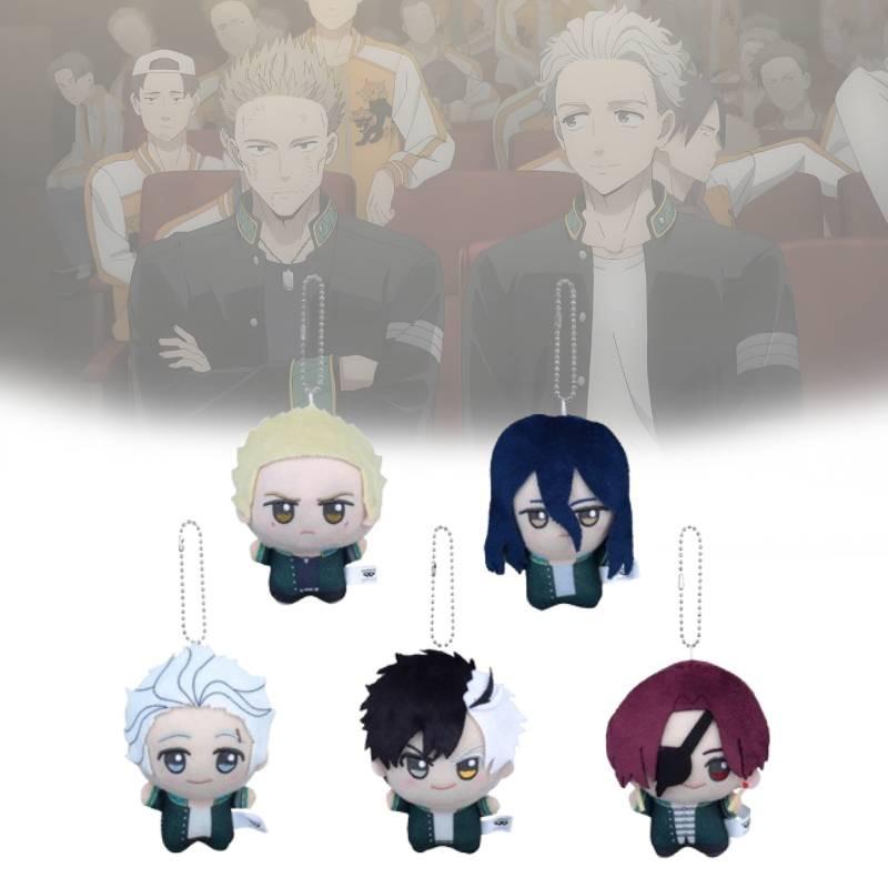 Plush Breaker Wind Keychain Cute Cartoon Girl Backpack Decorative Pendant Gift