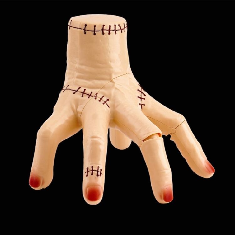 Horror Movie Themed Electric Crawling Hand With LED Lights Scary Noises And Sensor Triggered Movement Halloween Decoration