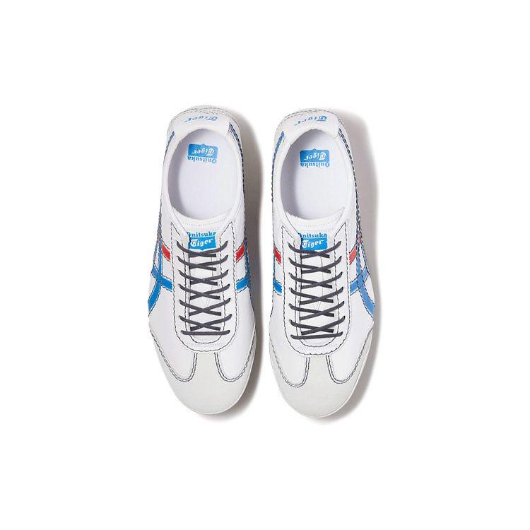Onitsuka Tiger Mexico 66 Sd Pf Comfortable Versatile Low-Top Lifestyle Sneakers Unisex sneakers White Blue Red 1183A971-103