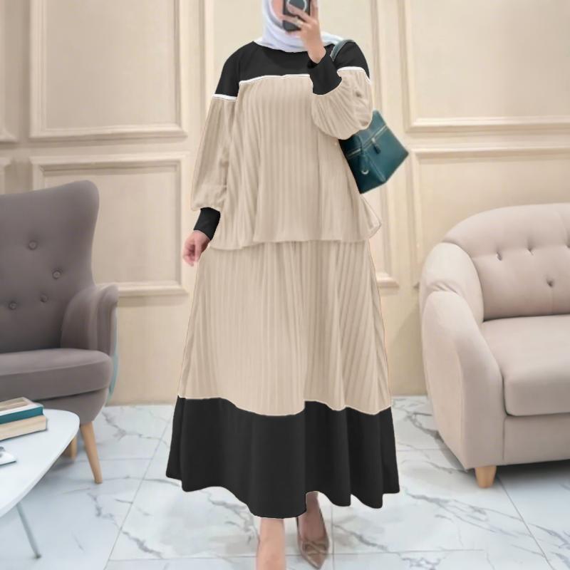 ZANZEA Women Long Sleeve Blouse and Skirts Casual Two Piece Suit Sets