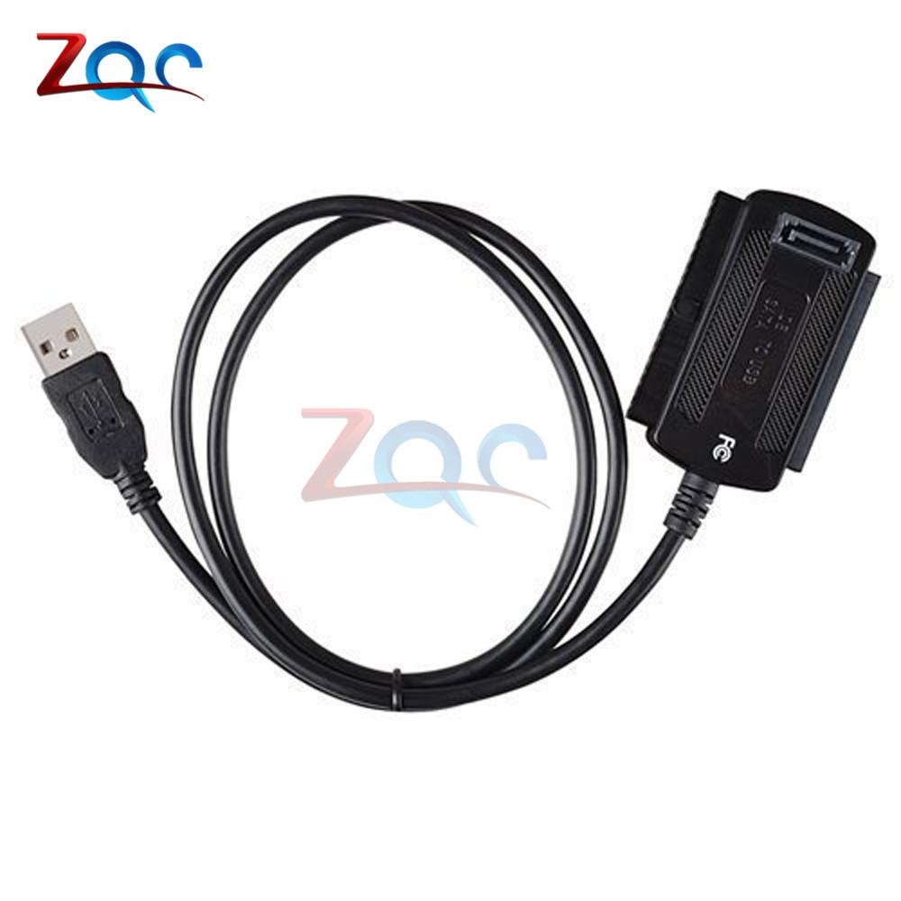 SATA PATA IDE Drive To USB Adapter Converter Cable for Hard Drive Disk HDD SSD 2.5" 3.5" with AC Power Data Transfer Reader Kit