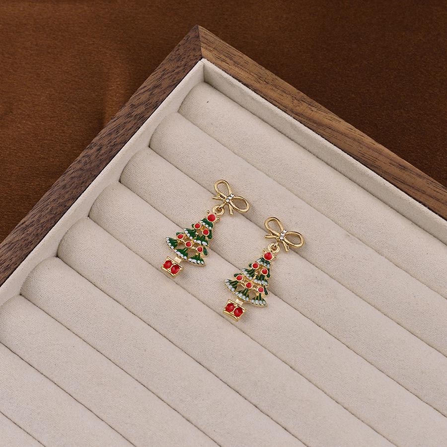 

Japanese & Korean Christmas Earrings: Snowflake, Bow, Candy Cane, Tree