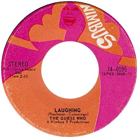 

7inch Record GUESS WHO - Laughing / Undun 740195 Nimbus 1969 Canada Rock Used