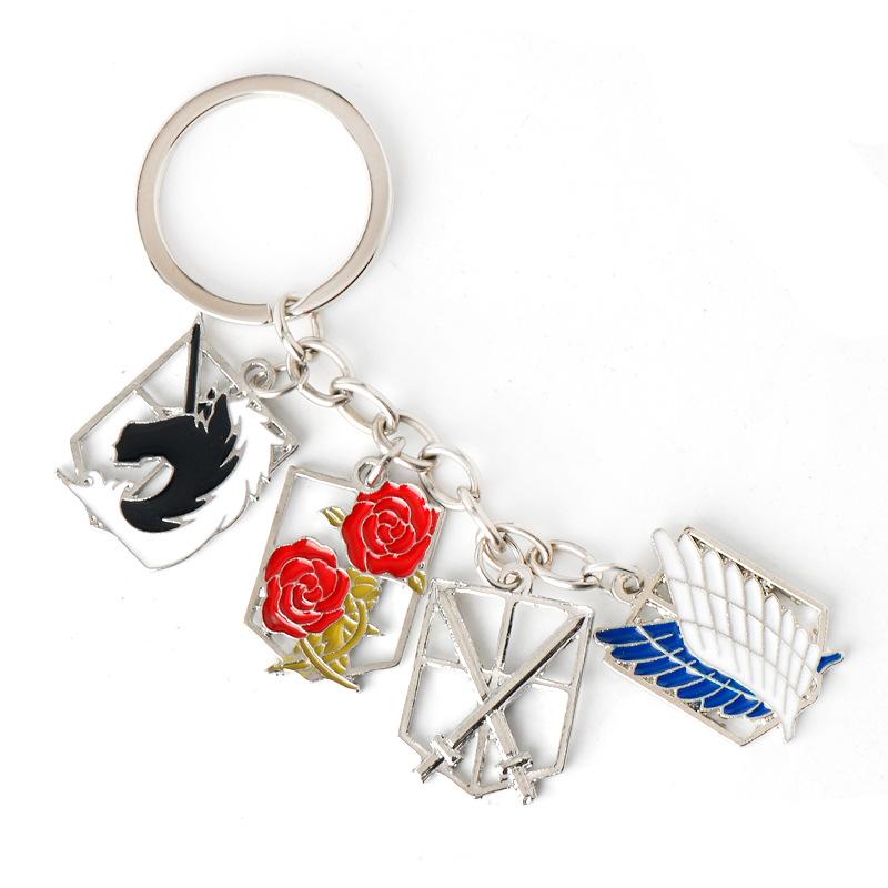 Anime Keychain Legion Emblem Pendant Keyring for Women Men Cosplay Jewelry Gift