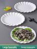 Japanese-Style Plastic Petal Plates for Restaurants - Ideal for Hot Pots, Cold Dishes, Side Dishes, Stir-Fry, and Tableware.