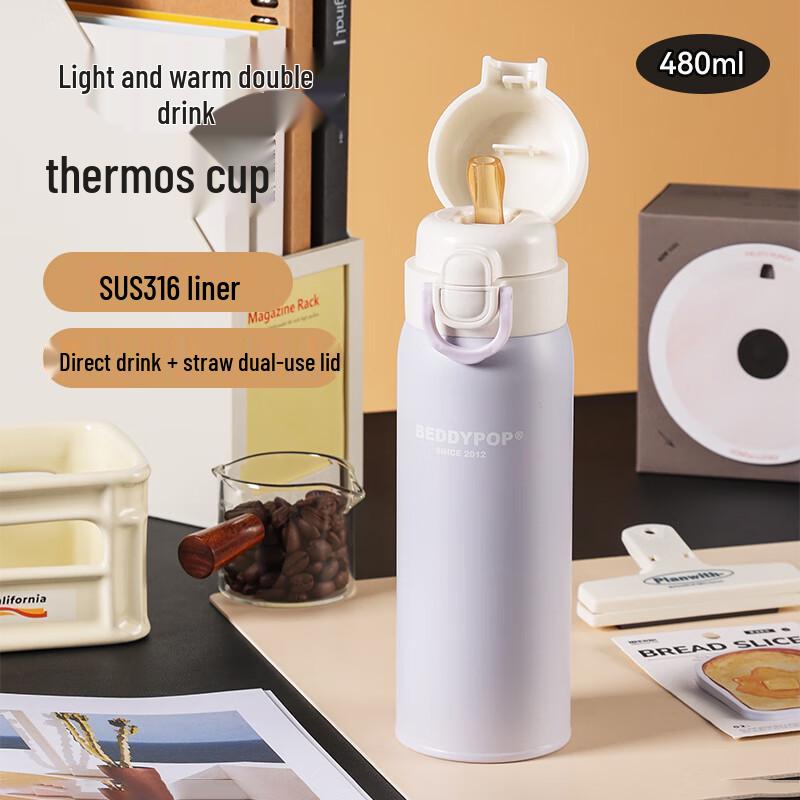BEDDYBEAR 316 SS Dual-Drink Insulated Bottle 480ml