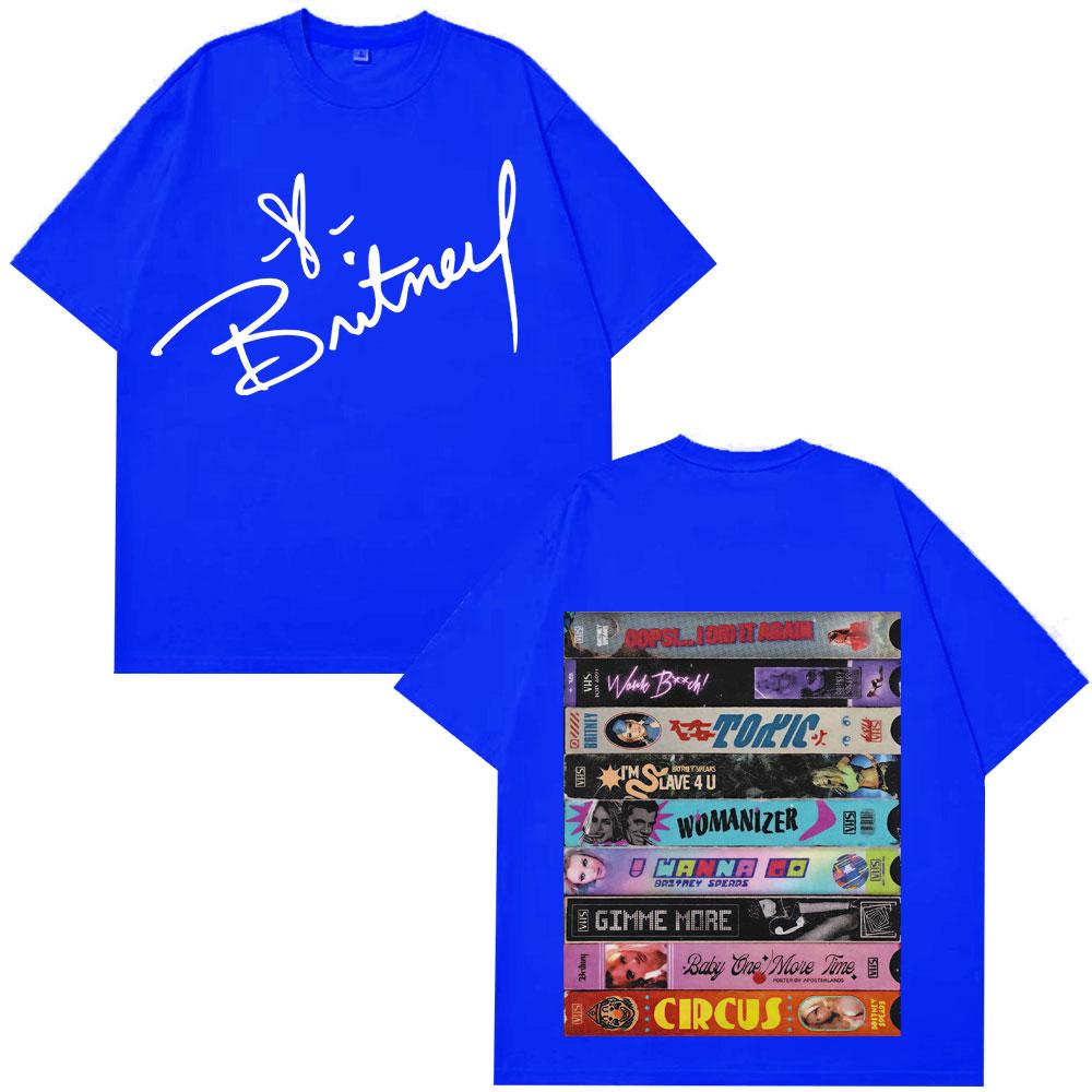 Free Style Britney Spears Graphic Summer Couple T-shirt Men Women Clothing Vintage T-shirt Casual Classic Tee Cotton Streetwear7