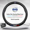 Steering Wheel Cover Carbon Fiber Leather Cover Car Accessories For Volvo Xc60 Xc90 V40 V60 S60 V50 V90 S80 C40 XC40 V70