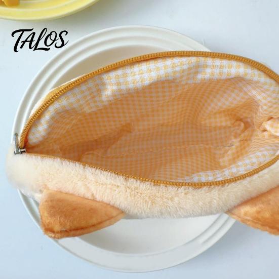 Düz Tabanlı Kalemlik Siyam Kedisi Peluş Kılıf, Stabil Durabilen Çanta Öğrenciler İçin Geniş Kapasiteli Tüylü Kalem Çantası, Yumuşak Kırtasiye Masası, Yaratıcı