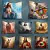 Savior Belief Jesus Pillowcase for Sofa Room Office Decor Printing  Merchandise AllMatch Cushion Cover