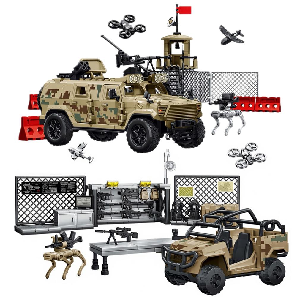 Favorite Toy Unisex Kids Military Army Soldiers World War Armored Vehicle Main Battle Tank Building Blocks Bricks Kids Toys Christmas Gift