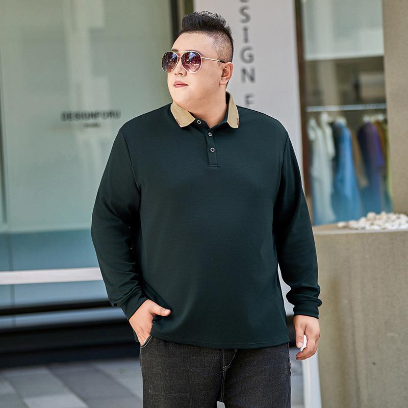 Maglietta polo a maniche lunghe da uomo con base in pile