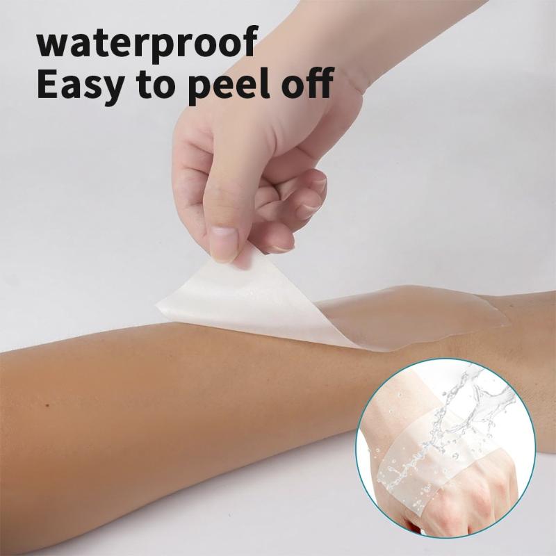 Hydrokolloidrull for sårbehandling Hydrokolloidplasterbandasjer med selvklebende, liggesårbandasjer, svært absorberende for brannskade