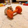 Yousheng Hamster Barbell Roller Toy Boredom Stress Relief Barbell Shape Interactive Chew Toy Chinchilla Gerbils Rats Mouse Exercise